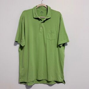 Peter Millar‎ Men’s Seaside Wash Polo Green Cotton Shirt Size L